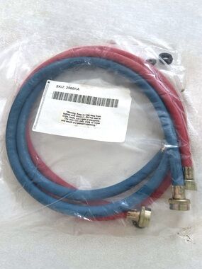 Washer Dryer Replacement Hoses - Red and Blue